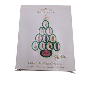 Hallmark Keepsake Barbie Shoe Tree Ornament 2008 Christmas Decoration With Stand